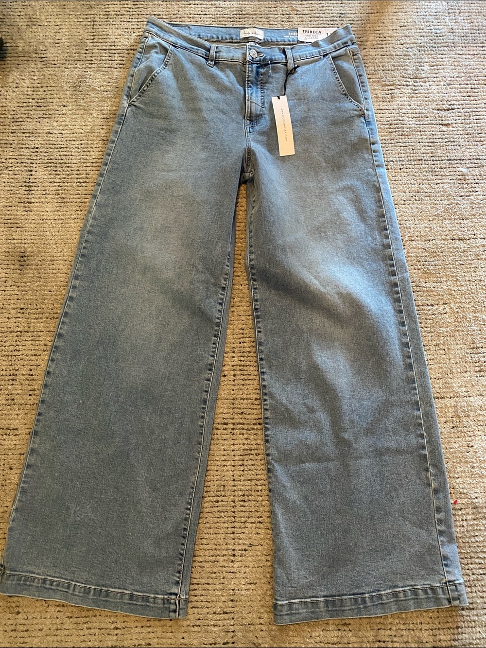 Nicole Miller Palazzo Tribeca mid rise jeans